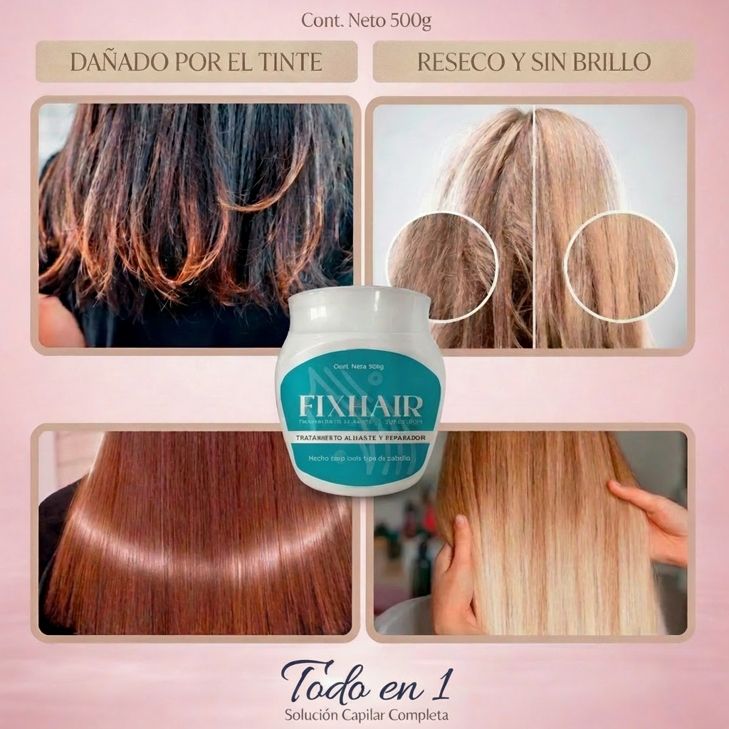 Fixhair: Complejo Avanzado de Keratina y Liso Espejo™